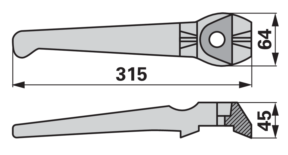 Kreiseleggenzinke rechts Lely 1.1699.0128.0 GartenShop24 - Hochwertige Gartengeräte
