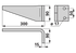 Kreiseleggenzinke rechts 90 x 15 x 300 mm, Lochabstand 50 mm GartenShop24 - Hochwertige Gartengeräte