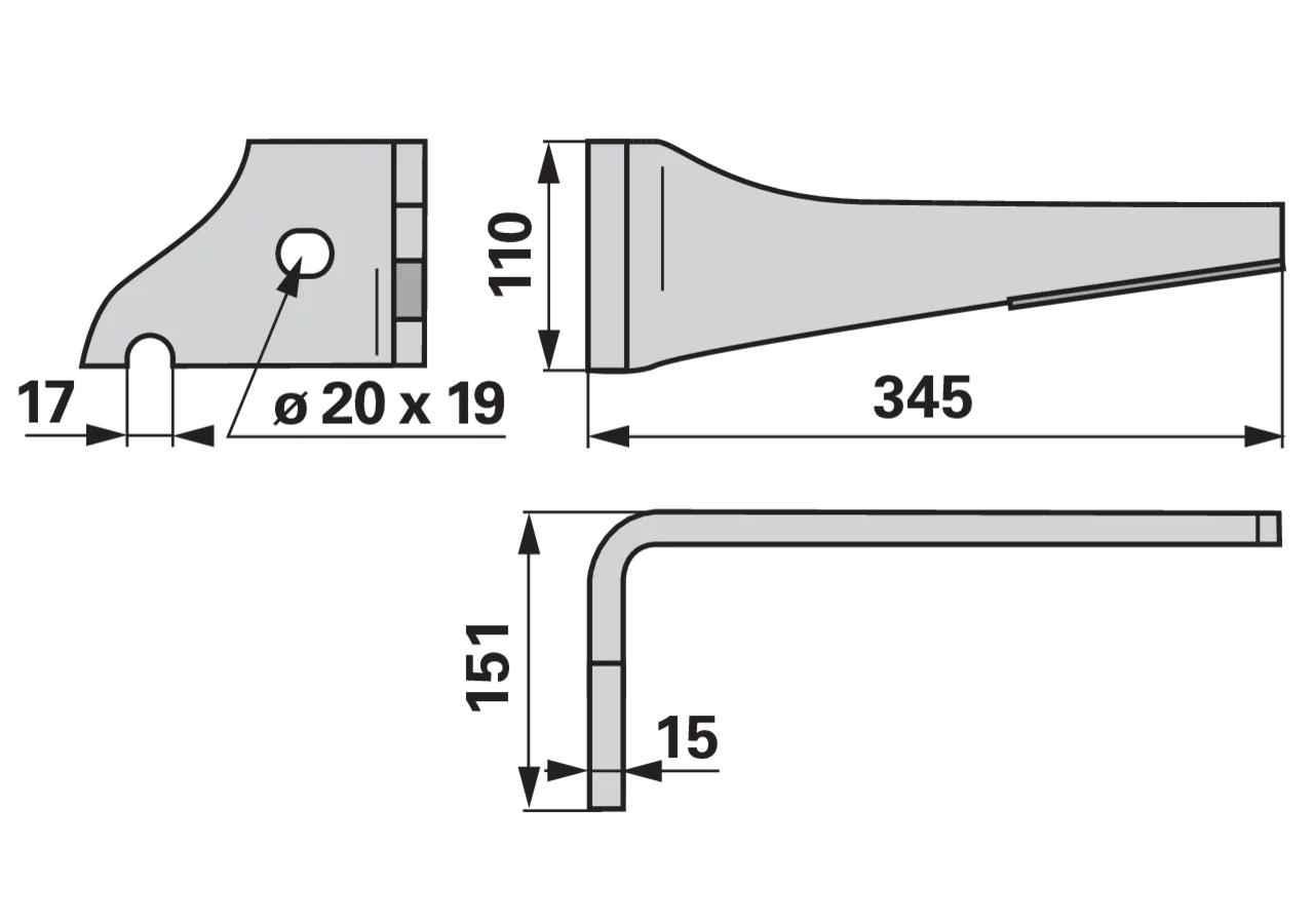 iQparts Kreiseleggenzinke links Hartmetall bestückt KZ400006D iQparts