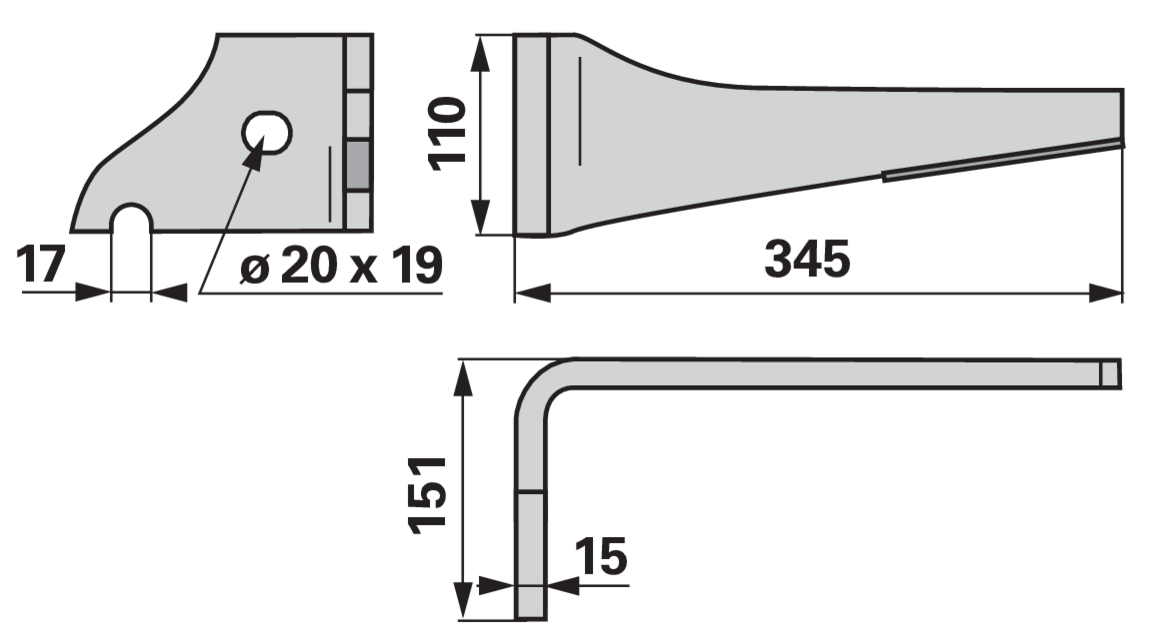 iQparts Kreiseleggenzinke links Hartmetall bestückt KZ400006D iQparts