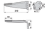 Kreiseleggenzinke links, Hartmetall, anstelle von Kuhn 52539500H GartenShop24 - Hochwertige Gartengeräte
