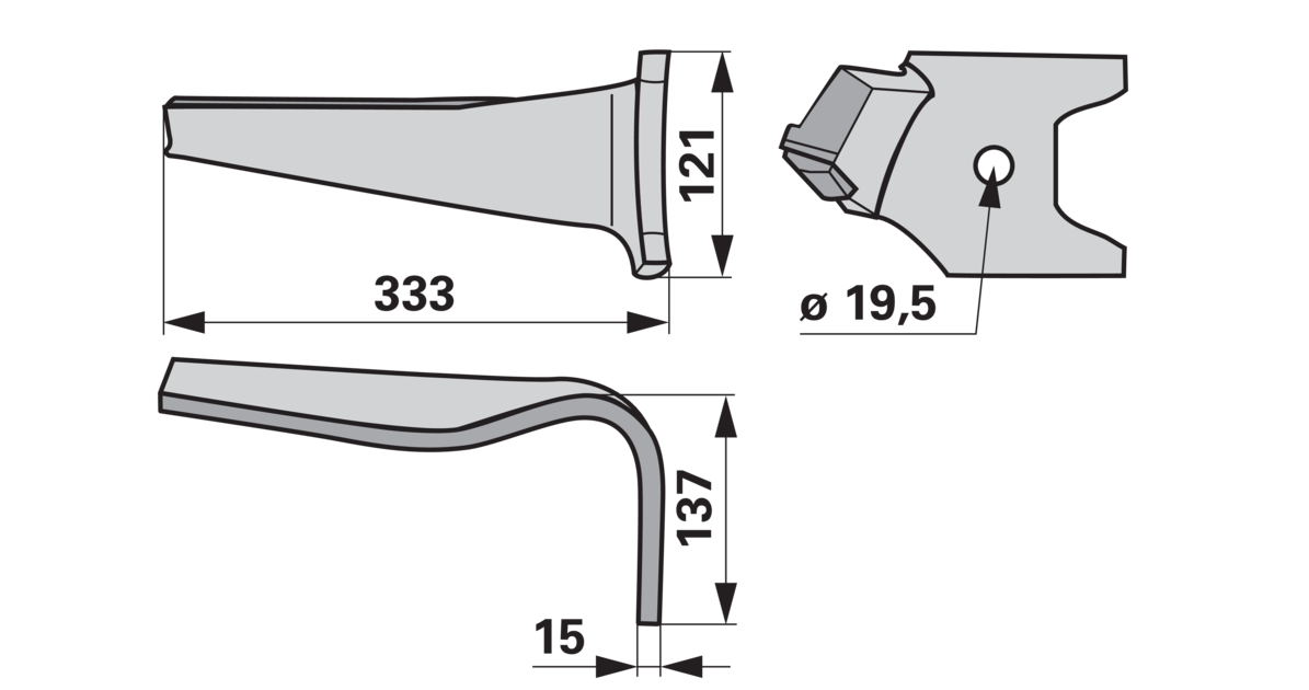 Kreiseleggenzinke rechts anstelle von Amazone 962337 GartenShop24 - Hochwertige Gartengeräte