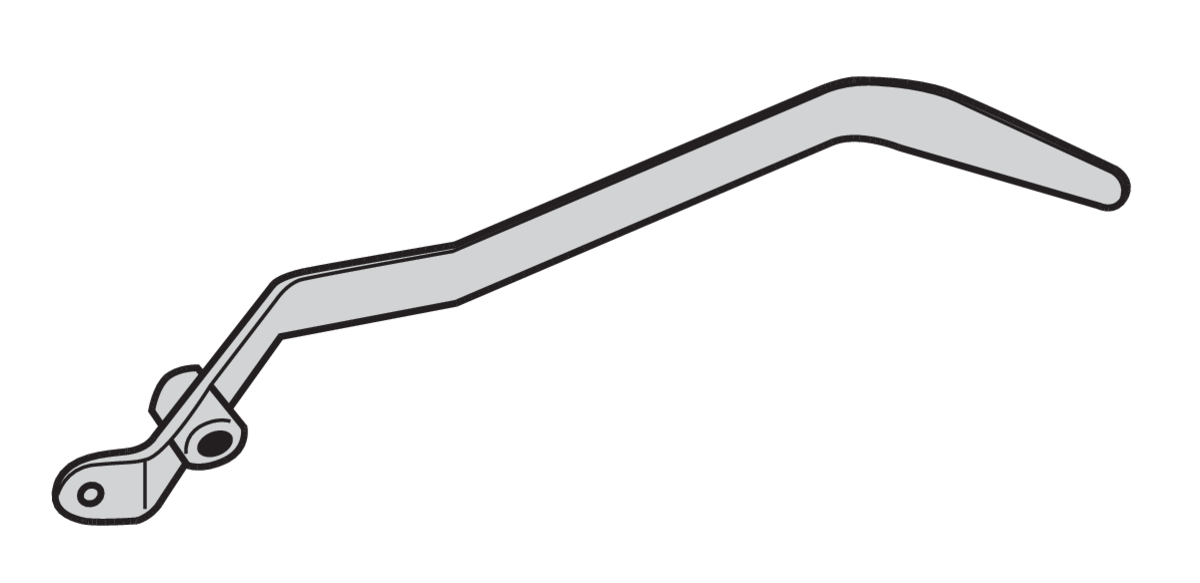 Gaspardo 166 20 700 R Zustreifer links – Detailansicht des Ersatzteils