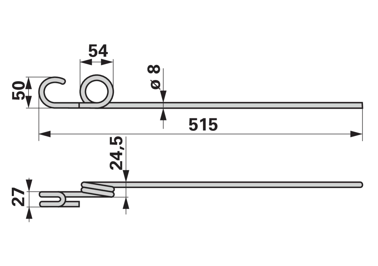 Striegelzinke 8 mm passend für Einböck 15-102 GartenShop24