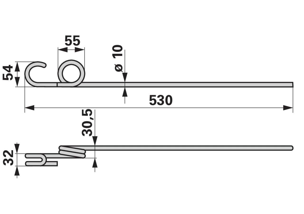Striegelzinke 10 mm passend für Einböck 15-183 GartenShop24