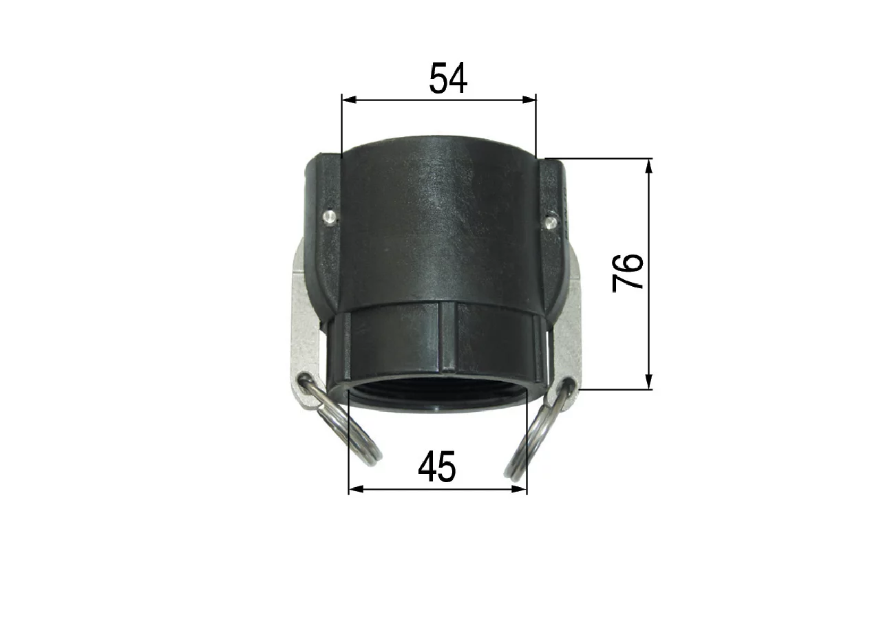 Fixloc-Mutterteil Innengewinde 1 1/2 Zoll GartenShop24