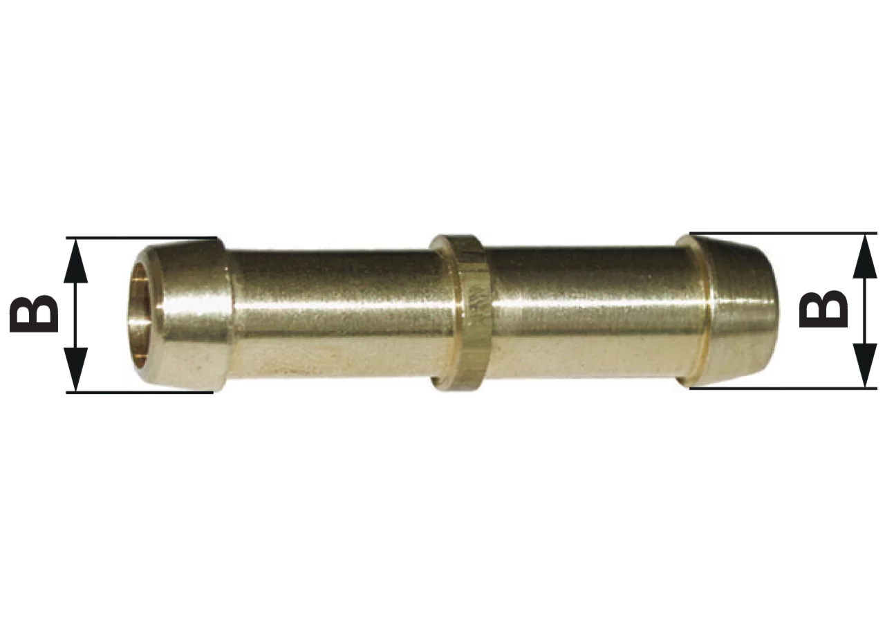 Doppelschlauchnippel 8 mm GartenShop24