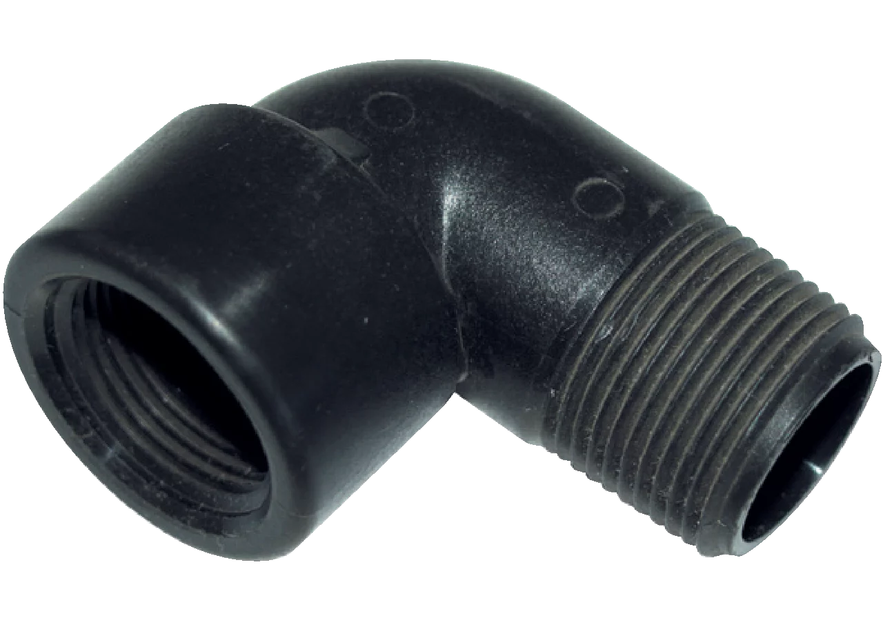 Winkelmuffe Kunststoff, 1 Zoll Außengewinde, Innengewinde GartenShop24