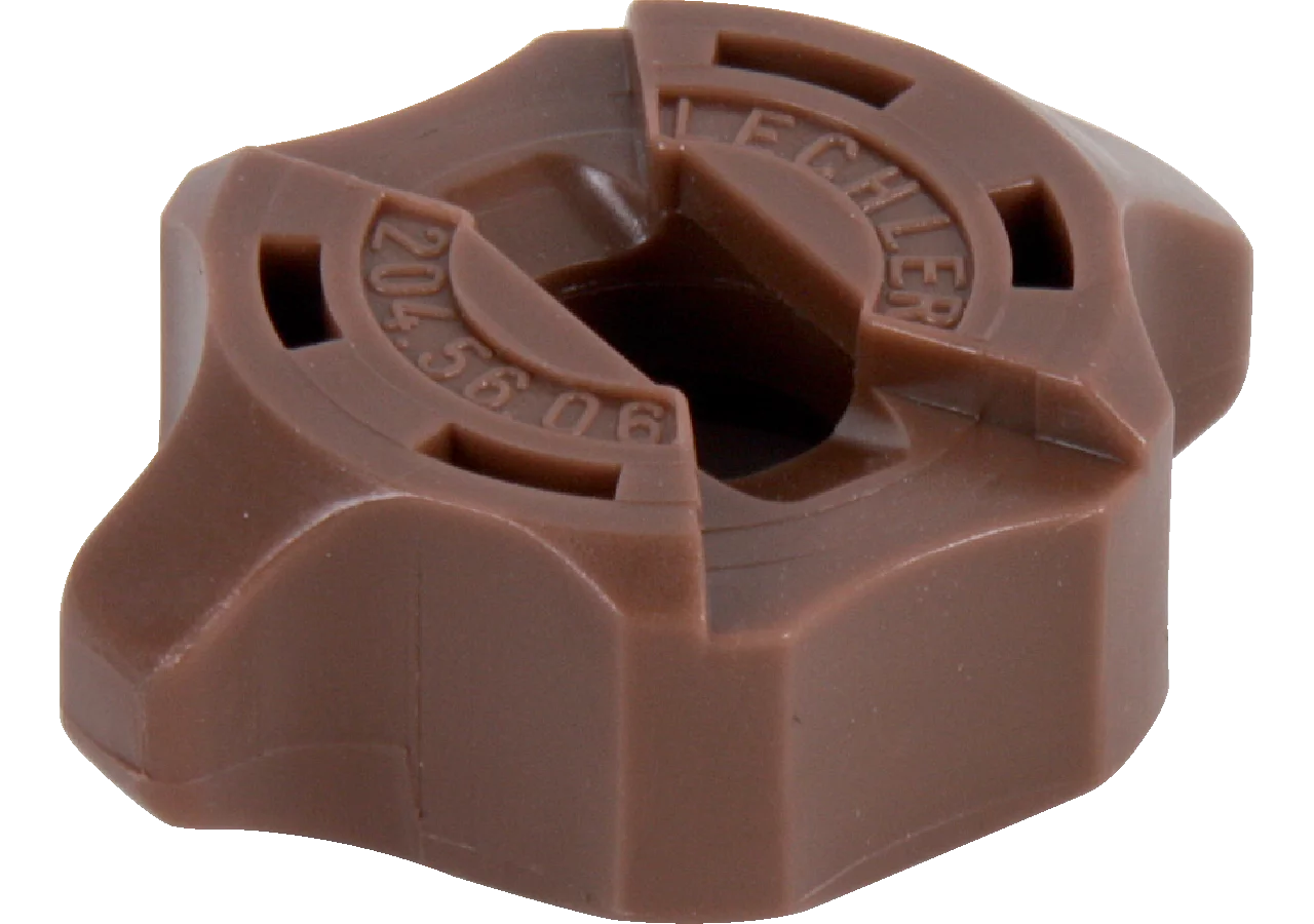 Bajonettmuttern Kunststoff, Twistloc, braun, SW 8 mm, 10 Stück GartenShop24