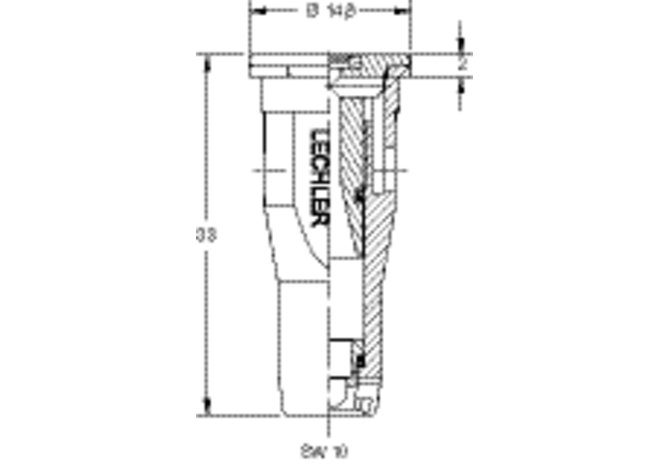 Injektor-Flachstrahldüse Keramik Lechler ID3-120-04 Lechler