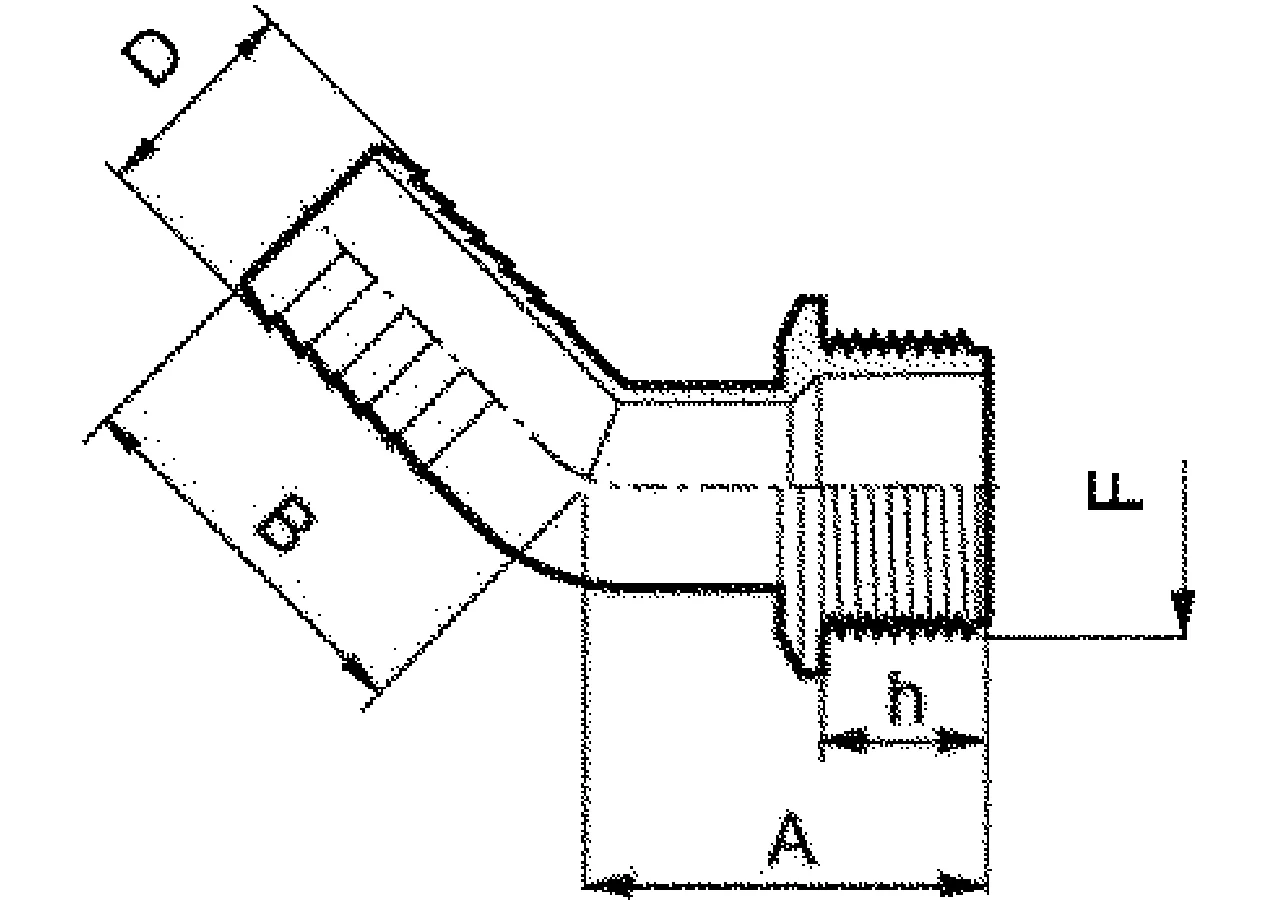 Schlauchanschluss gebogen, Außengewinde 1 1/2 Zoll, Tülle 30 mm GartenShop24