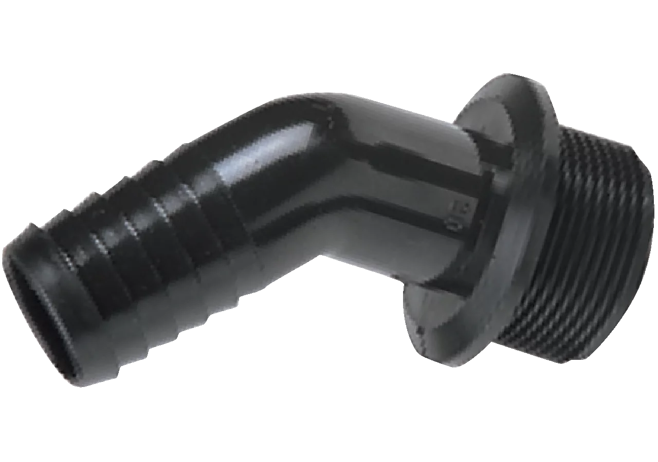 Schlauchanschluss gebogen, Außengewinde 1 1/2 Zoll, Tülle 30 mm GartenShop24
