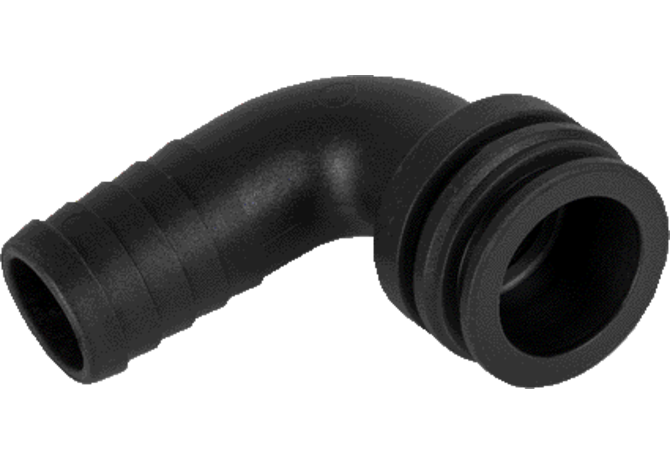 Schlauchanschluss gebogen, 90 Grad, Vaterteil, Tülle 16 mm, T3 Arag