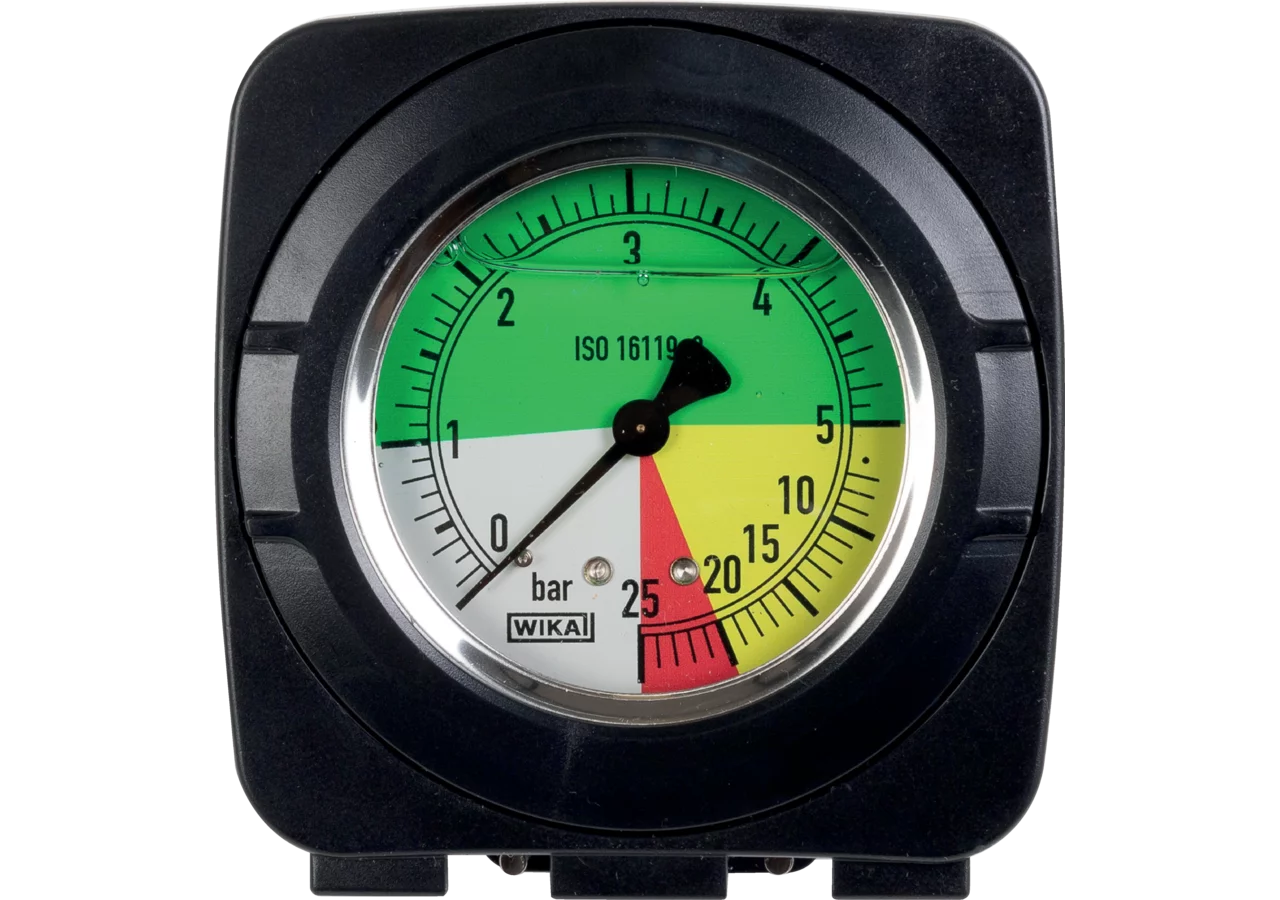 Druckanzeige mit Manometer 0 - 5 - 25 bar ARAG 466822 Arag