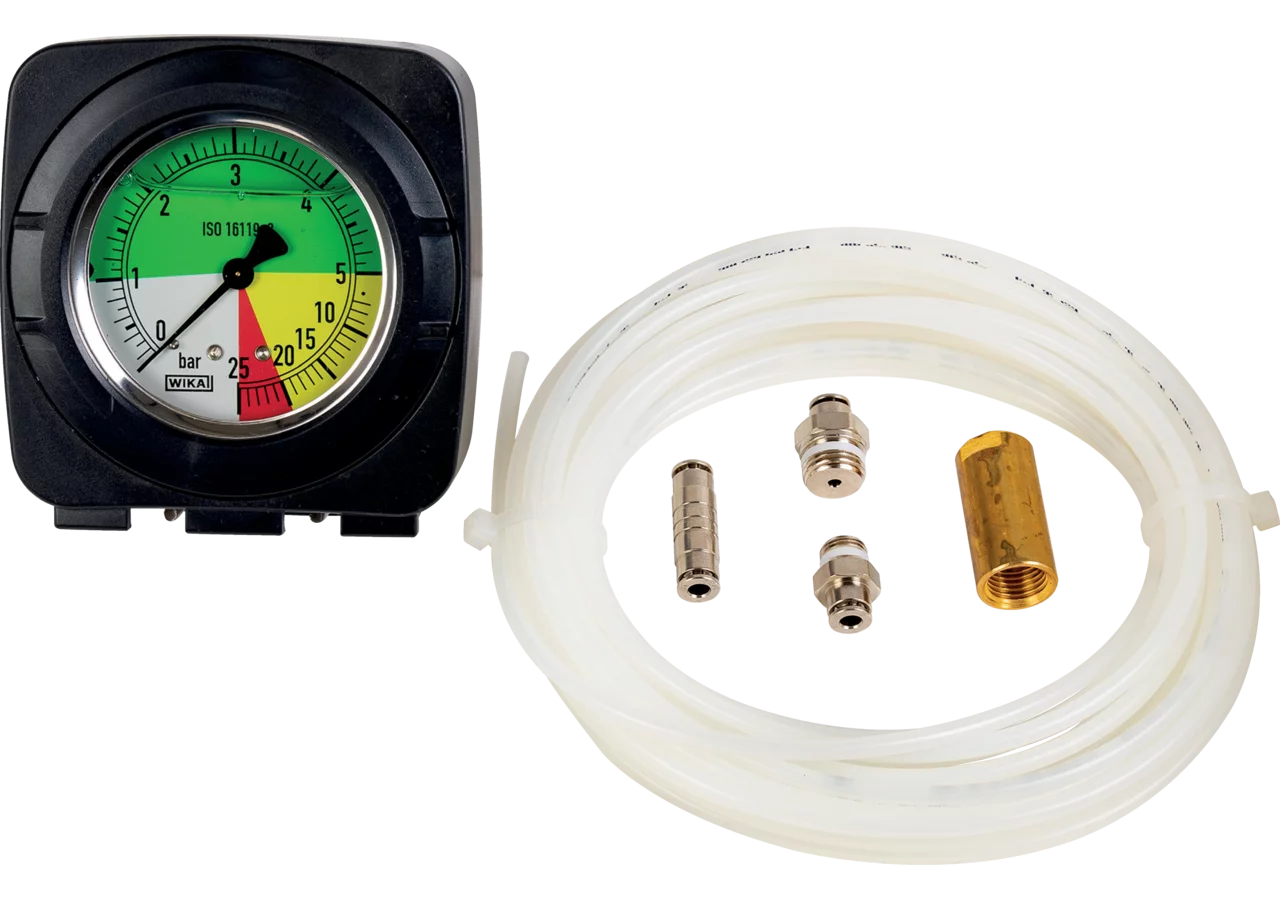 Druckanzeige mit Manometer 0 - 5 - 25 bar ARAG 466822 Arag