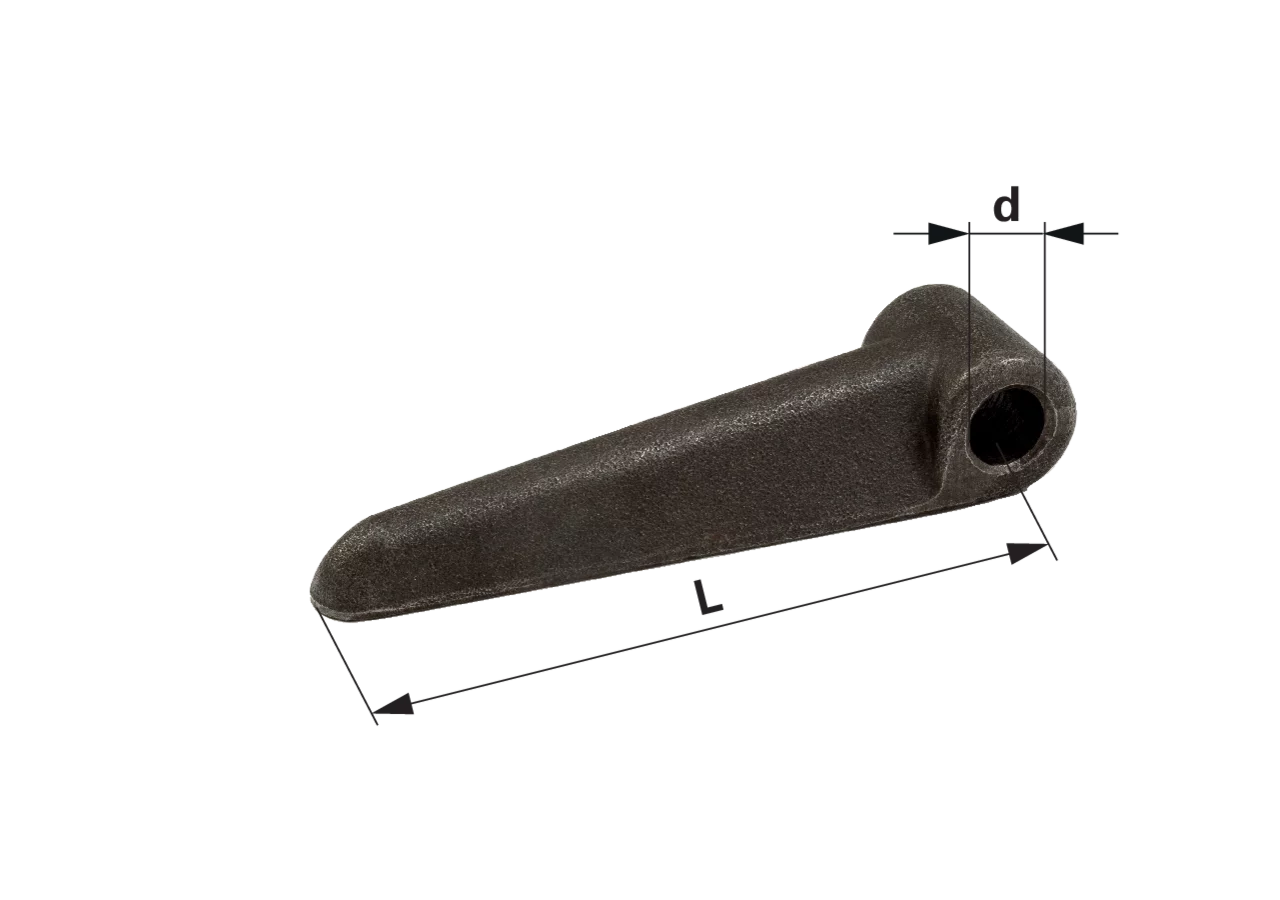 Steckscharnier schwer, ID 17,5 mm, Länge 138 mm GartenShop24
