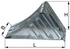 Unterlegkeil 300 x 120 x 160 mm, aus Metall verzinkt Alko AL-KO