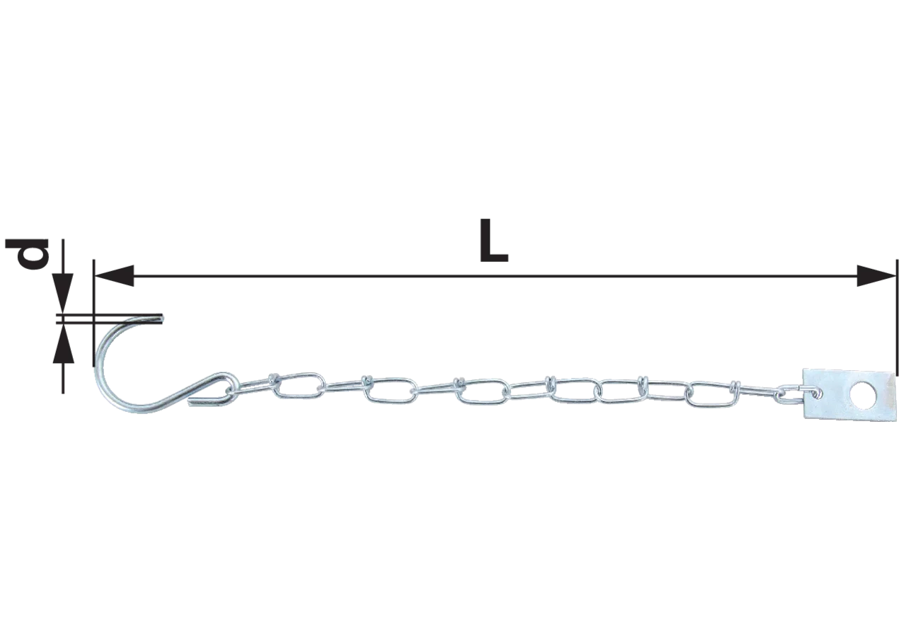 Kette mit Haken, Länge 265 mm GartenShop24
