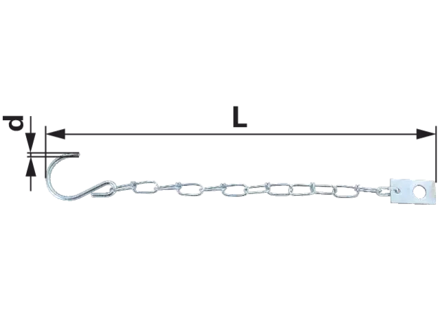 Kette mit Haken, Länge 265 mm GartenShop24