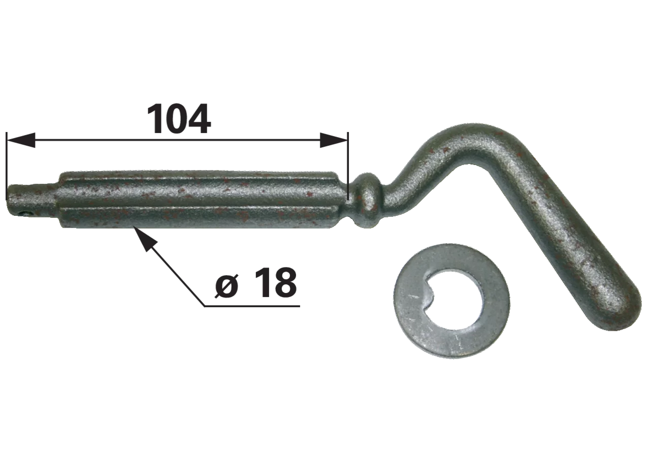 Sperrstift mit 1 Kerbe, zu Kugel 60 mm GartenShop24