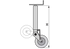 Stützrad 90 x 845 mm, Stützlast 1.200 kg Simol