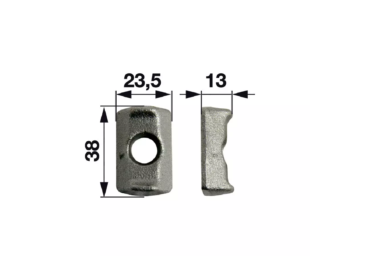 Klemmstück ID 10,5 mm, breit Breite 23,5 mm GartenShop24