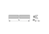 Kratzbodenleiste U-Profil, 40 x 20 mm, ungebohrt, L 1.600 mm GartenShop24