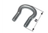 Rundstahlbügel zu Kette 8 x 24 mm, Gewinde M8, Höhe 46 mm GartenShop24