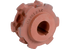 Kettennuss offen, 10 x 28 mm, AD 125 x ID 40 mm, 6 Zähne Keilnut 10 mm GartenShop24