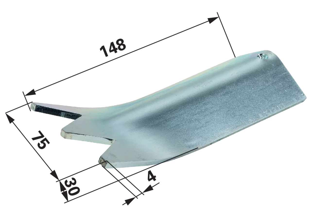 Streuzinke L 148 x B 75 x S 4 mm passend zu Schicht GartenShop24