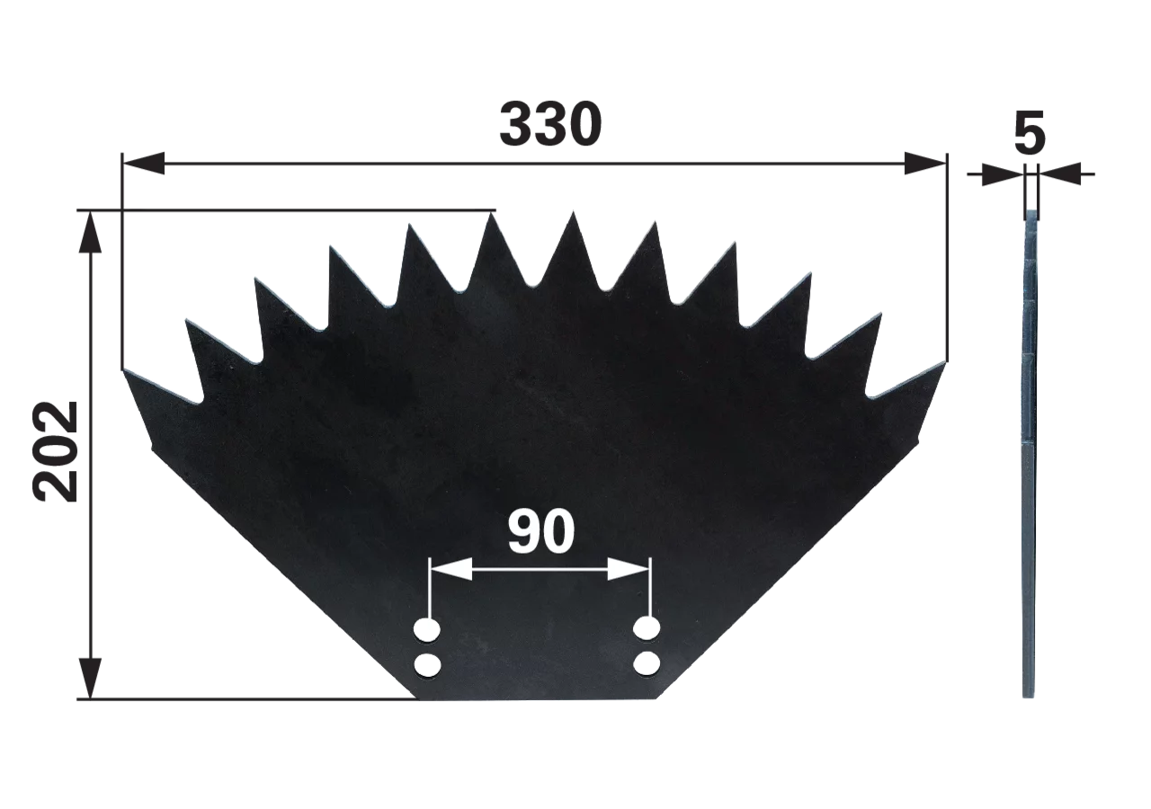 Sägeblatt L 330 x B 202 x S 5 mm – passend für Schicht OLZ14 GartenShop24
