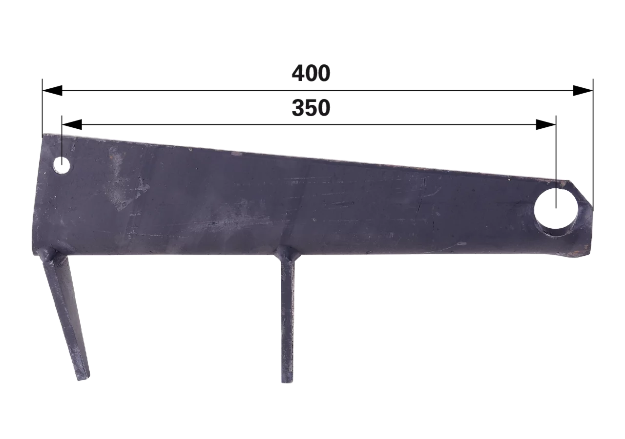 Streuflügel rechts, L 400 mm – passend für Bergmann 10650264 GartenShop24