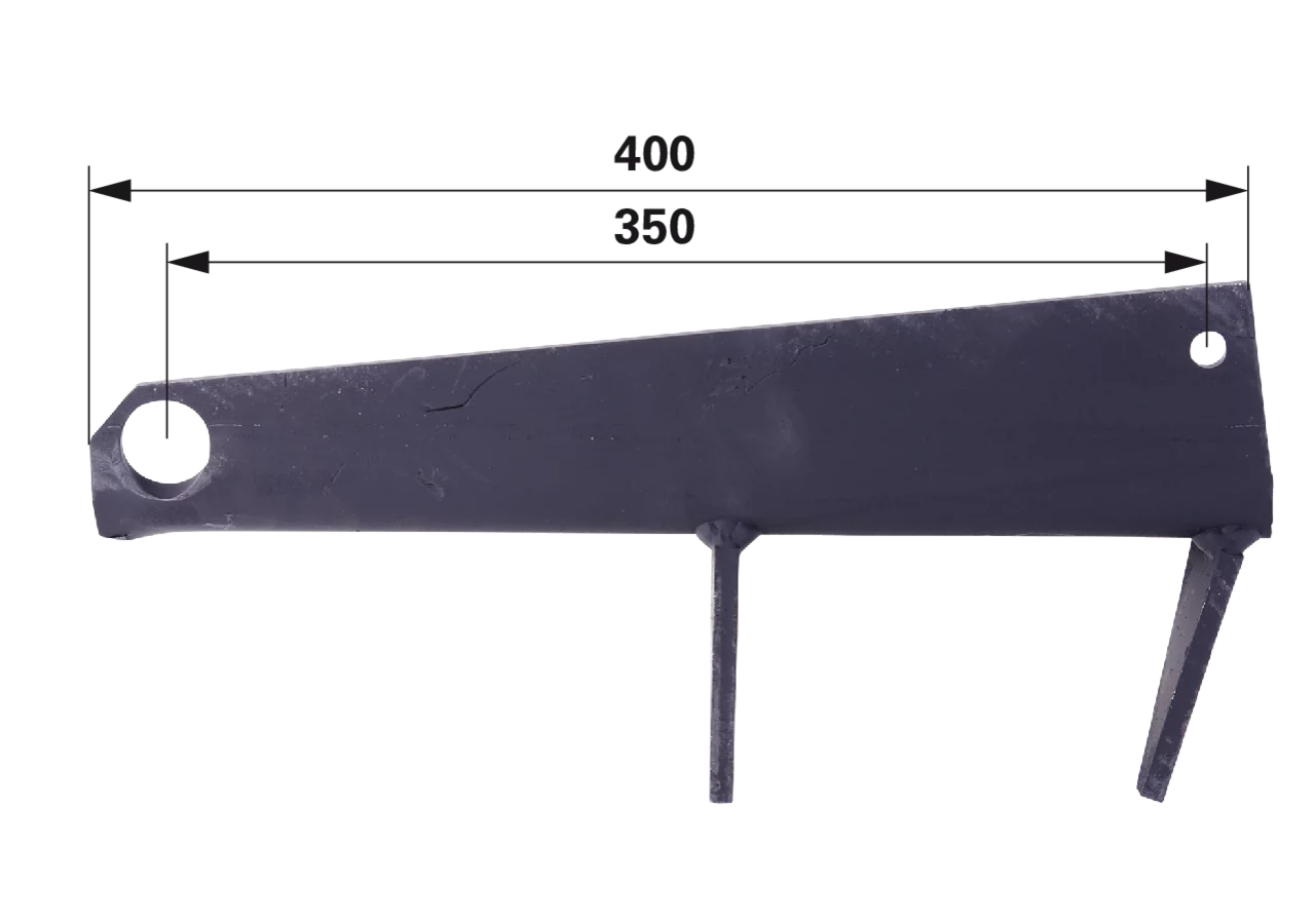 Streuflügel links, L 400 mm – passend für Bergmann 10650265 GartenShop24