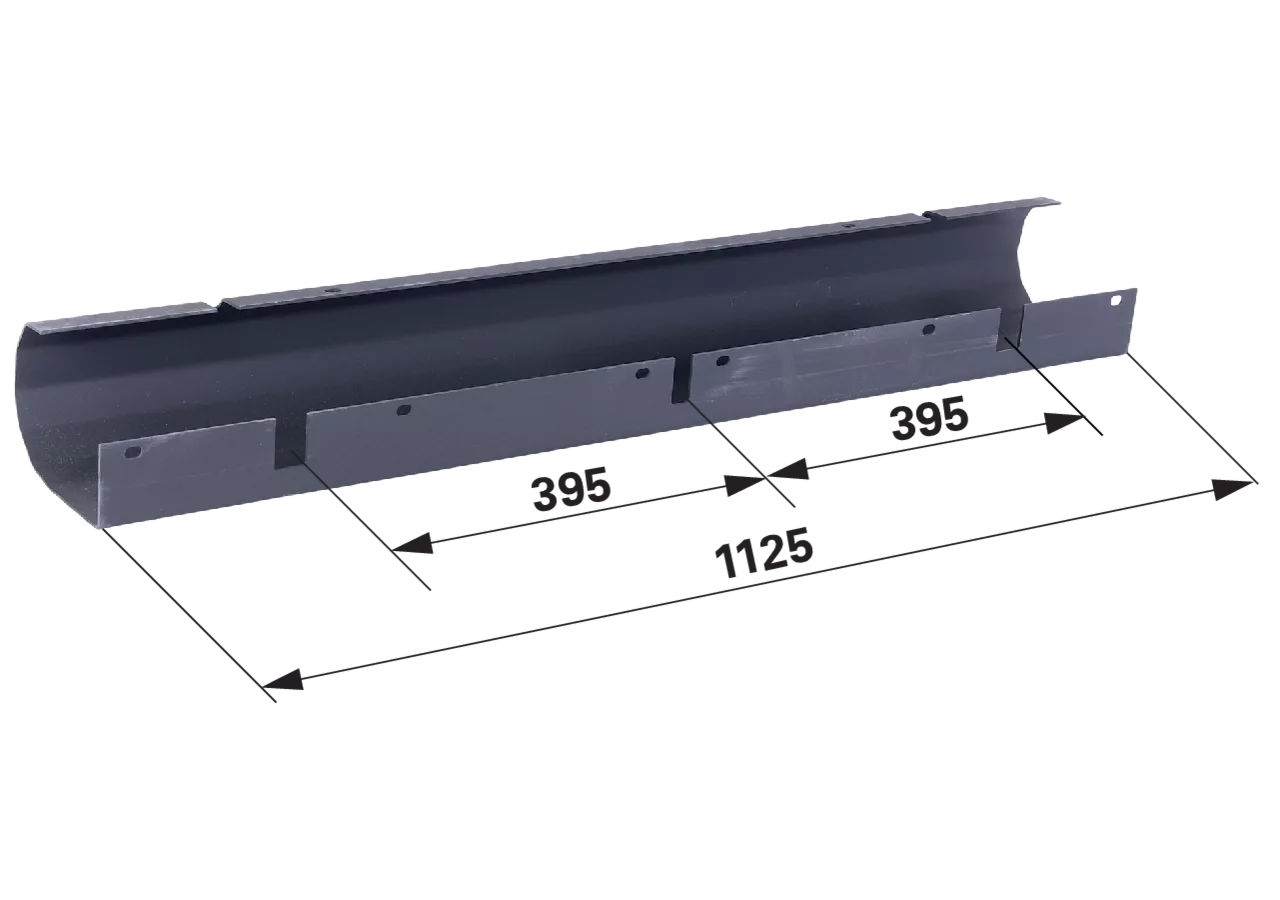 Bodenblech mitte, L 1.125 mm – passend für Kemper 137567890 GartenShop24