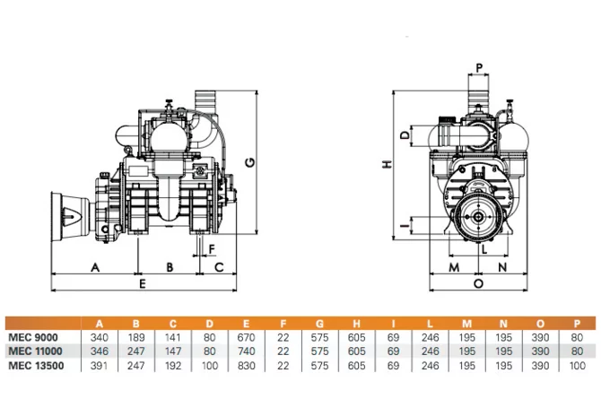 Vakuumpumpe MEC 9000/M LF Battioni Pagani 9003300041 Battioni Pagani