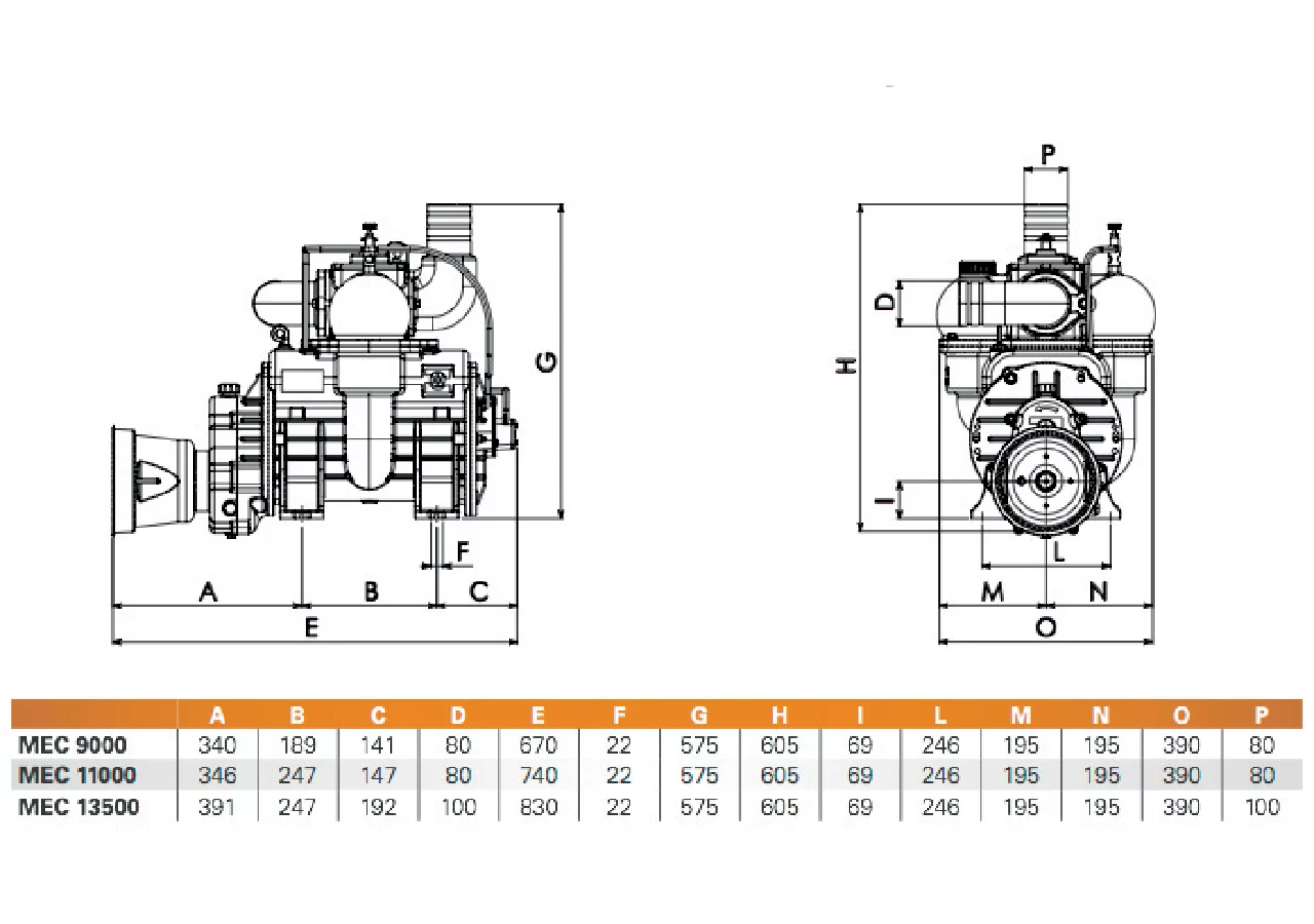 Vakuumpumpe MEC 11000/MA LF Battioni Pagani 9003710041 Battioni Pagani