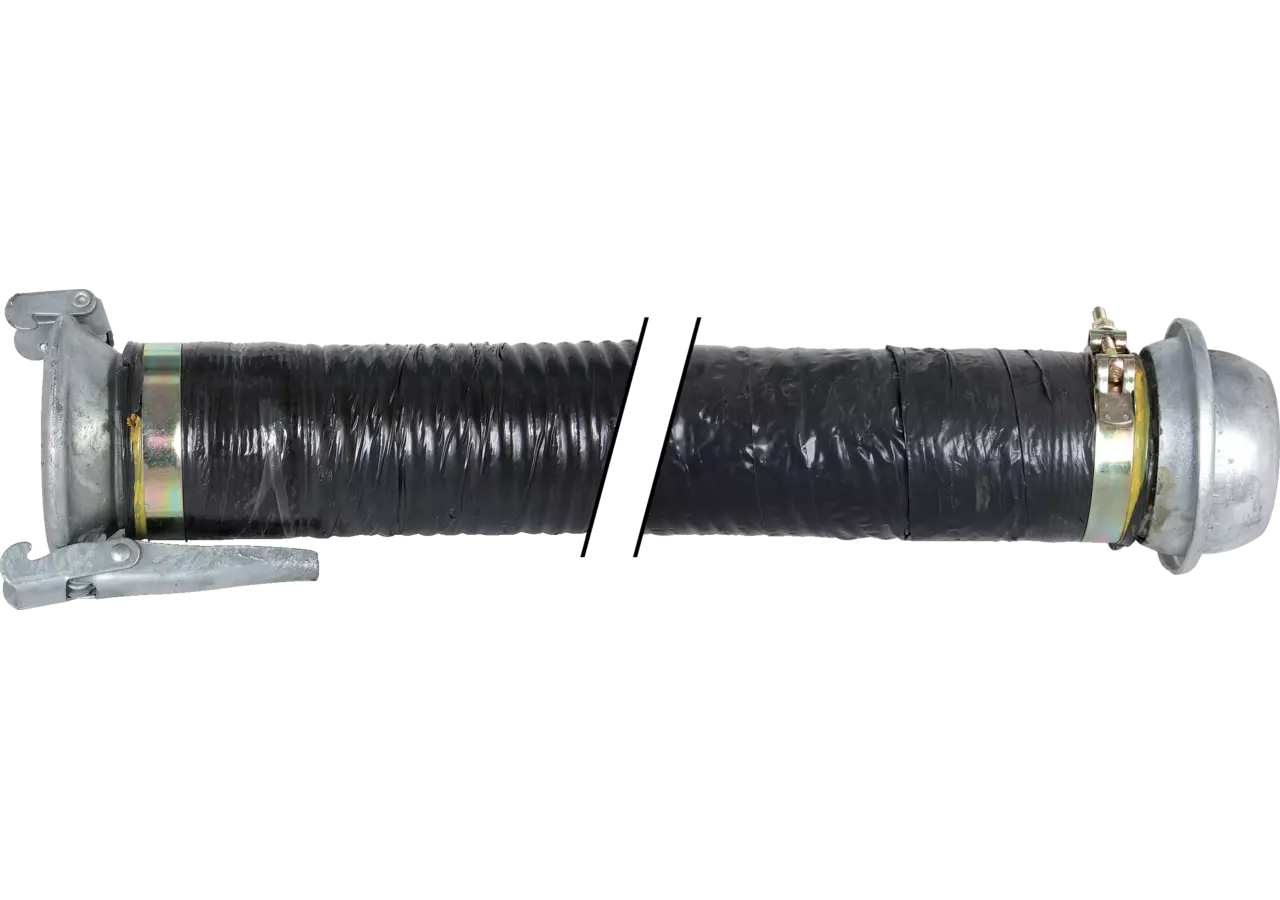 Saugschlauch Gummi, 6 Zoll, BG 150 x L 2.000 mm, ital. System GartenShop24
