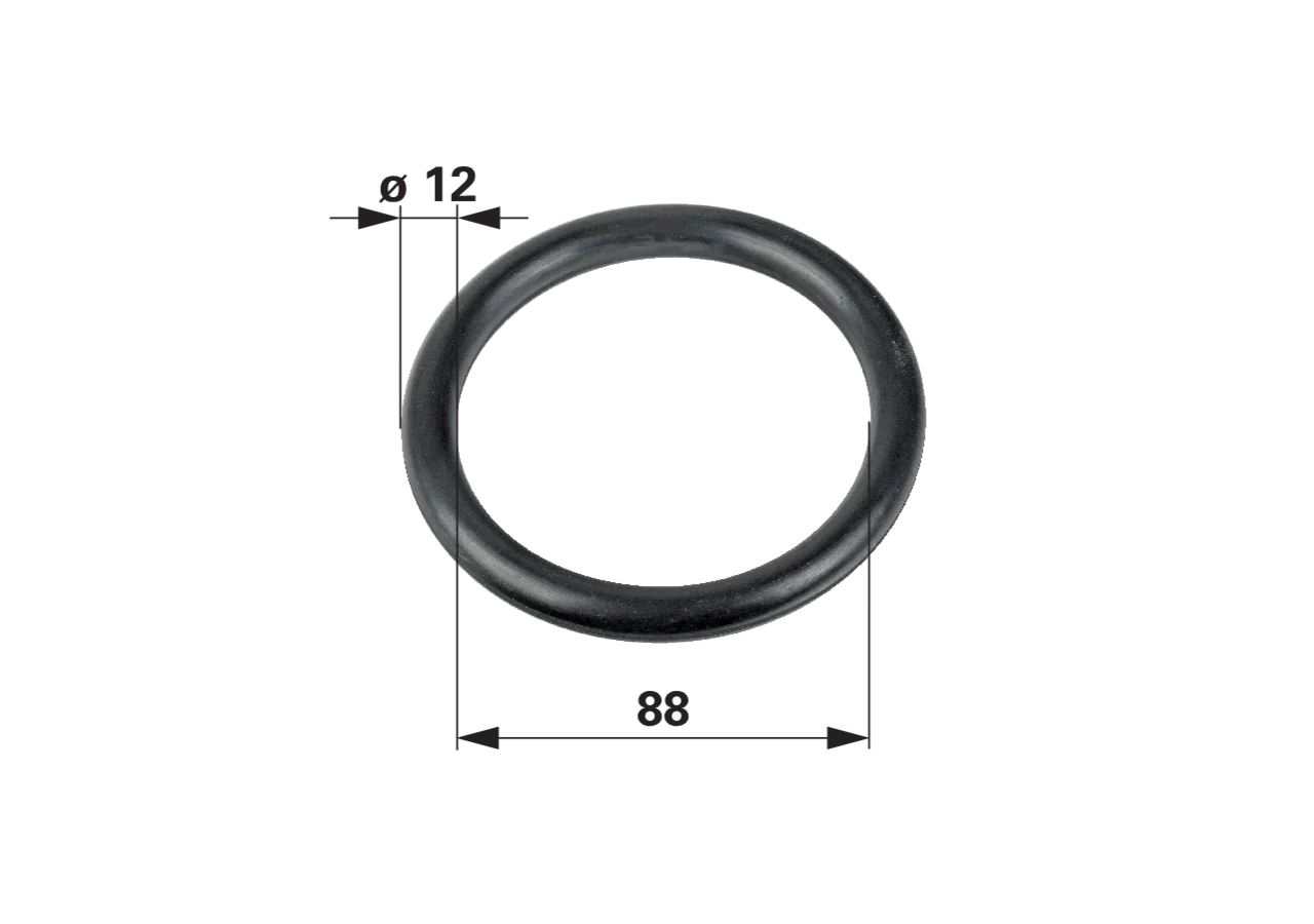O-Ring 88 x 12 mm, passend zu Pro Rain bzw. Rainstar Bauer 0616863 Bauer