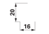 Dichtprofil Vollgummi, B 16 x H 20 mm, Meterware GartenShop24