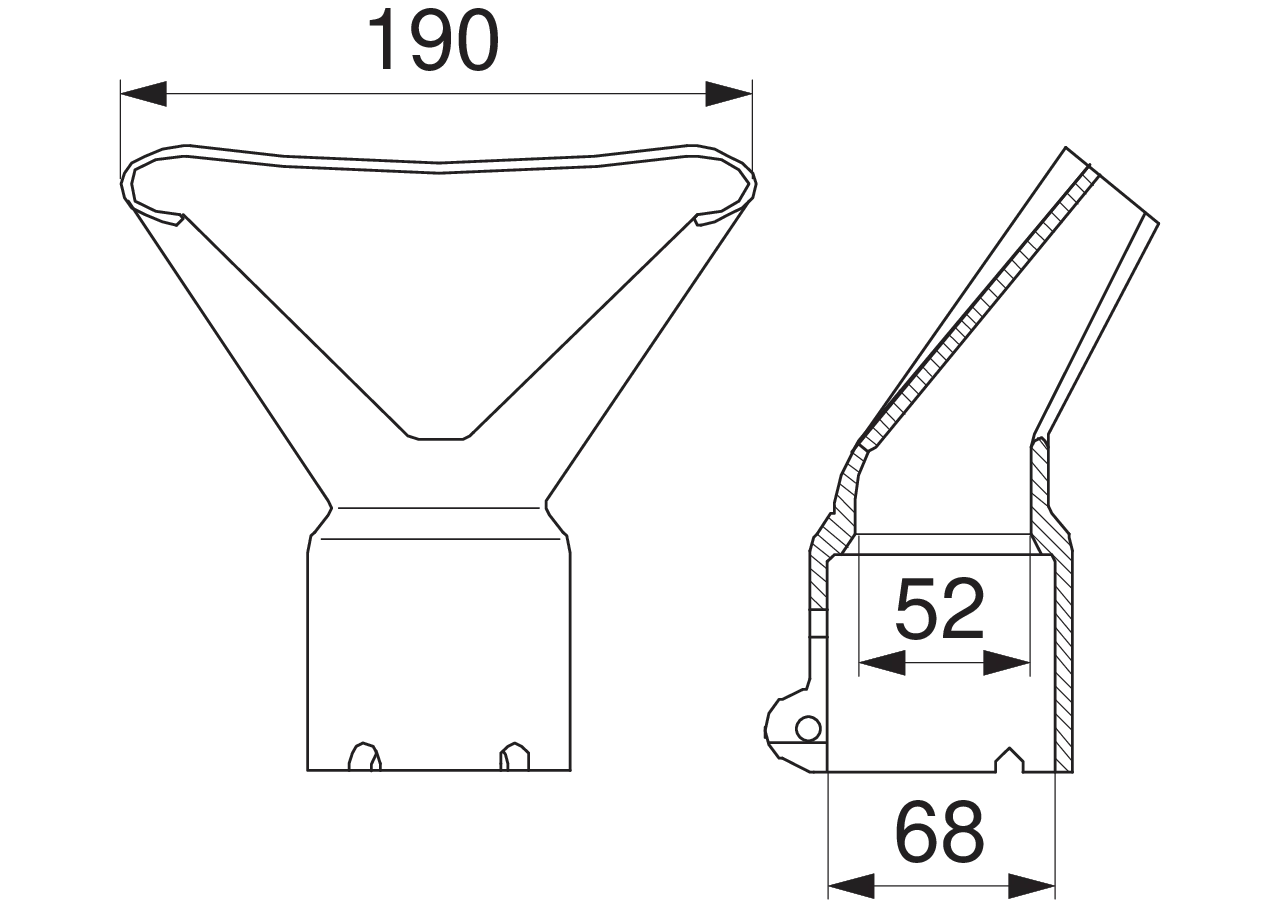 Universalverteilerdüse 4 Zoll, verzinkt Bauer 6203025 Bauer