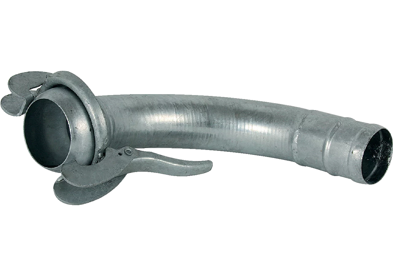 VT Rohrbogen System Bauer, 90 Grad, 4 Zoll, für Schlauch 102 mm verzinkt GartenShop24