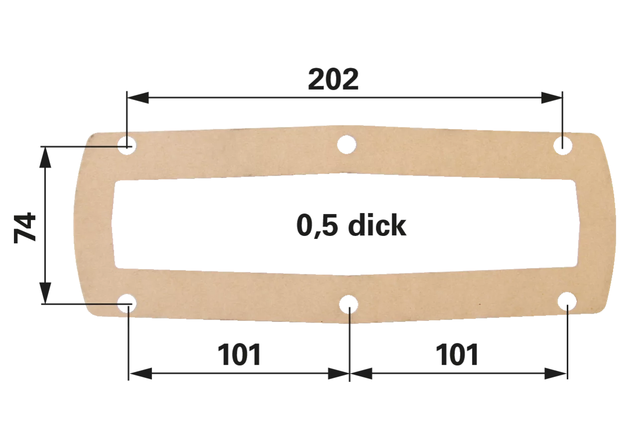 Deckeldichtung 8 Zoll, leichte Bauart MZ MZ