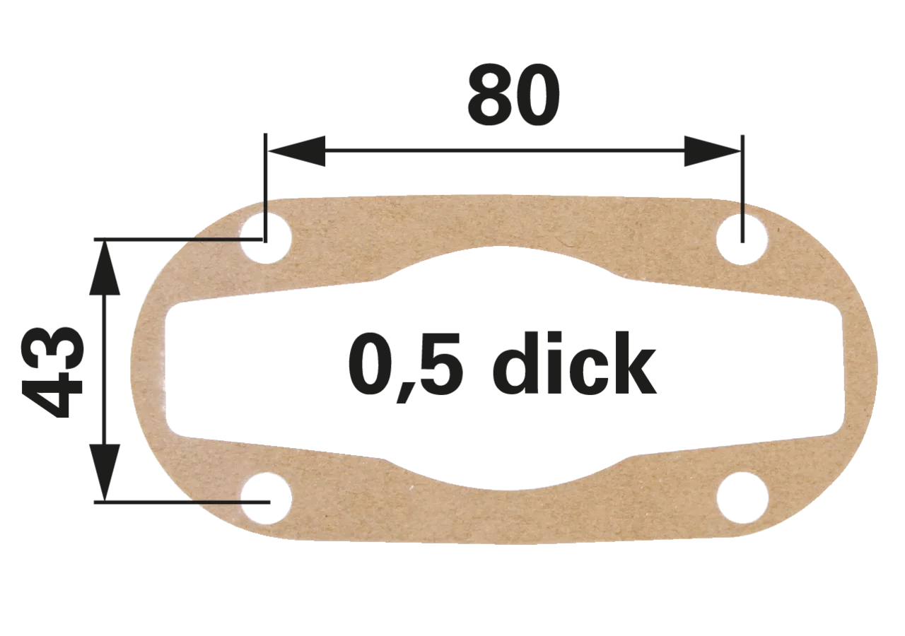 Deckeldichtung 4 Zoll, leichte Bauart MZ MZ