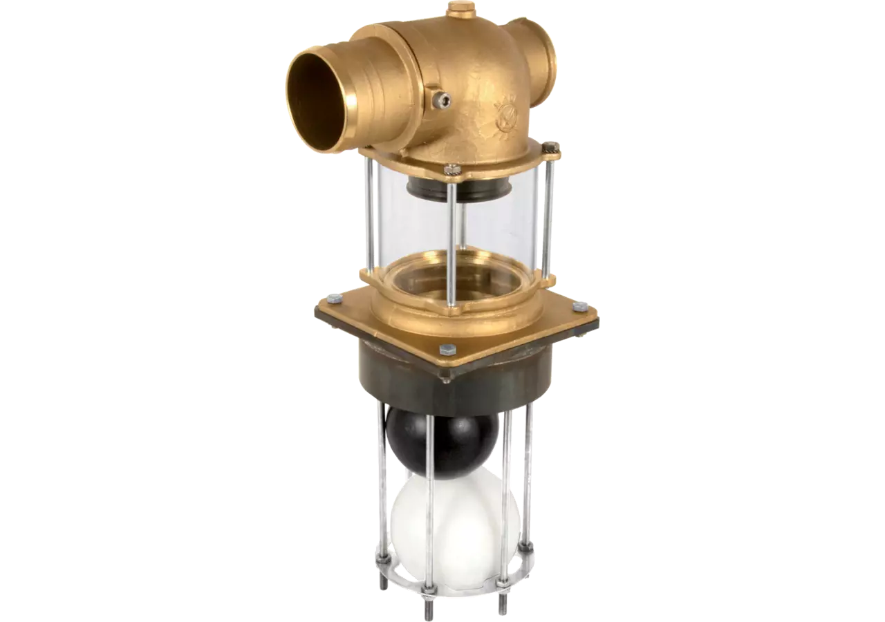 Überlaufventil Schlauchanschluss 100 mm, mit Schauglas MZ 0180 MZ