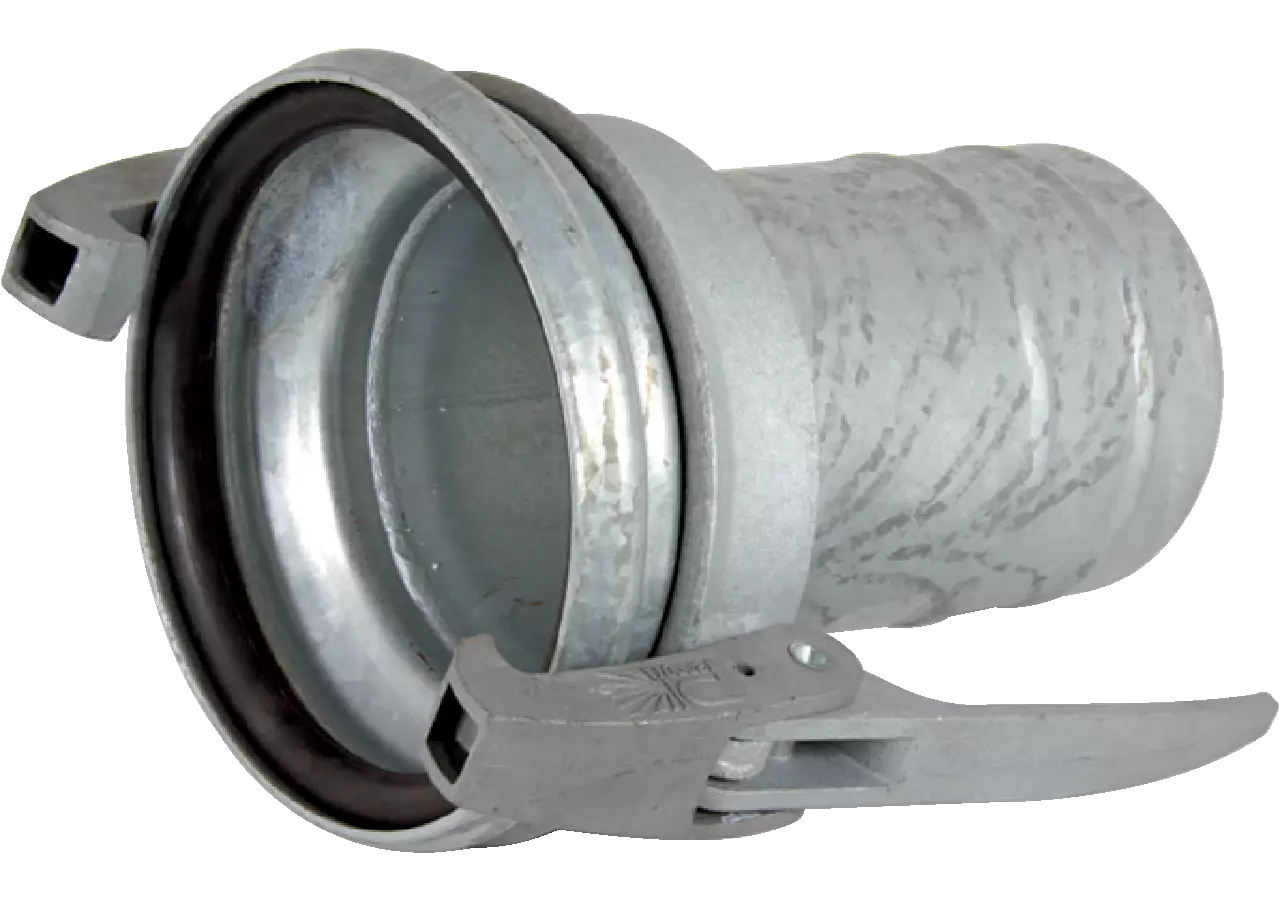 MT Kupplung System Perrot, 5 Zoll, für Schlauch 76 mm verzinkt mit Dichtring Perrot