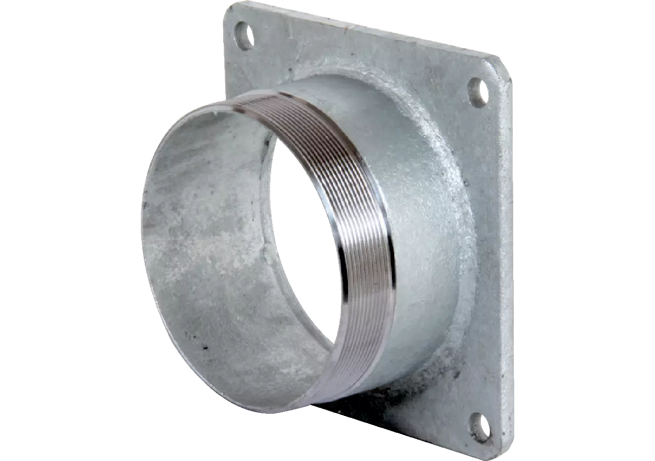 Flansch mit Gewinderohr 5 Zoll, LA 150 mm, verzinkt GartenShop24