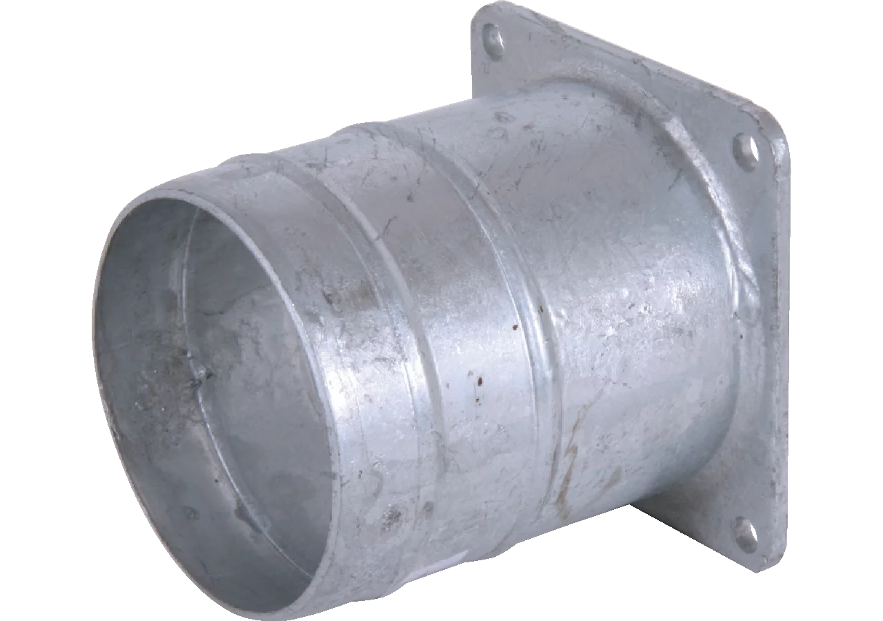 Stahlflansch gerade, mit Schlauchtülle 6 Zoll, verzinkt für Schlauch-ø 160 mm GartenShop24