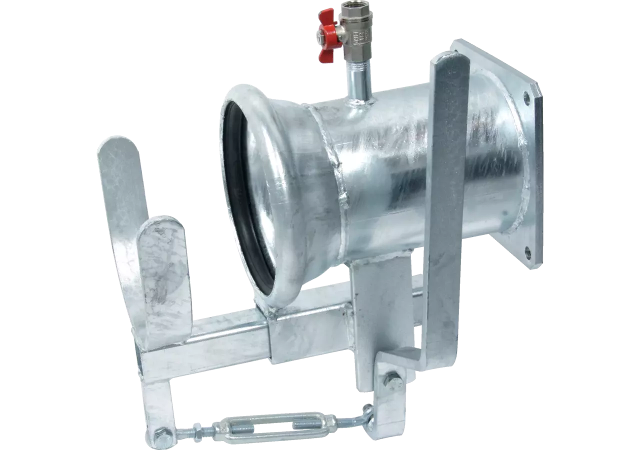 Becher-Schnellkuppler ita. System, 6 Zoll, LA 150 mm, verzinkt mit Dichtring GartenShop24