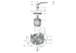 3-Wege-Hahn 8 Zoll, LA 180 mm MZ 0020 MZ