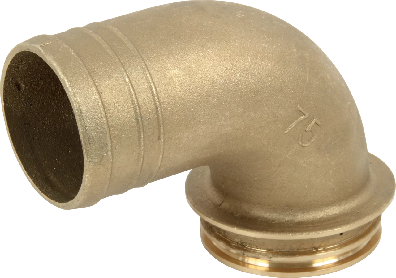 Schlauchanschluss AD 75 mm, gebogen MZ MZ